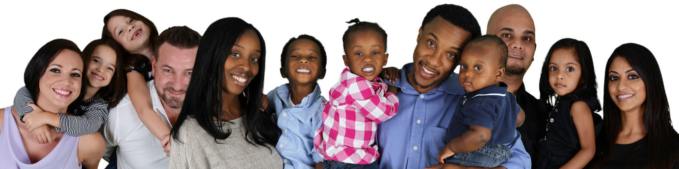 peace at home parenting - group of different families together of all races group of families