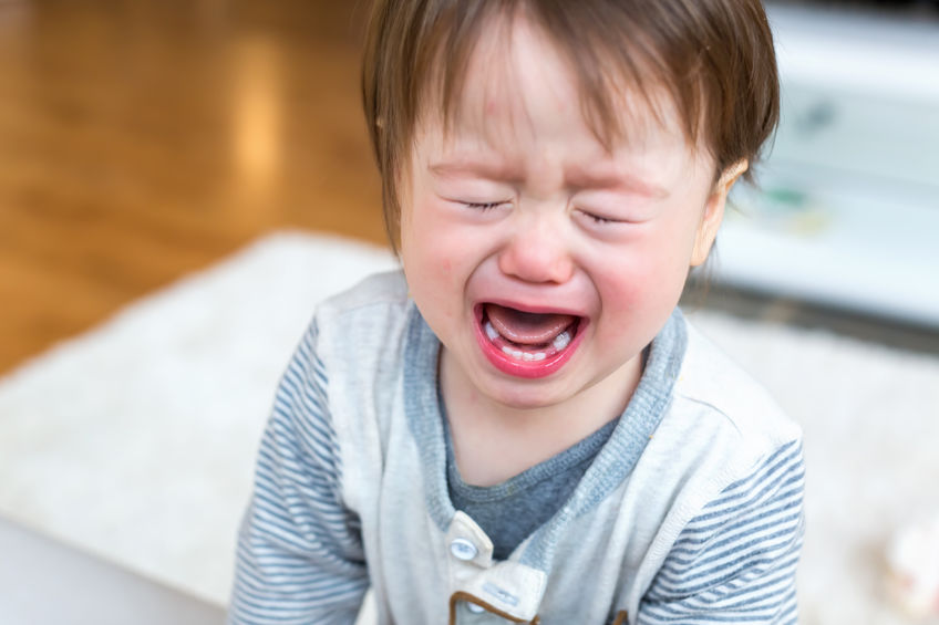 toddler screaming