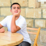 Outdoor shot of teenager boy.