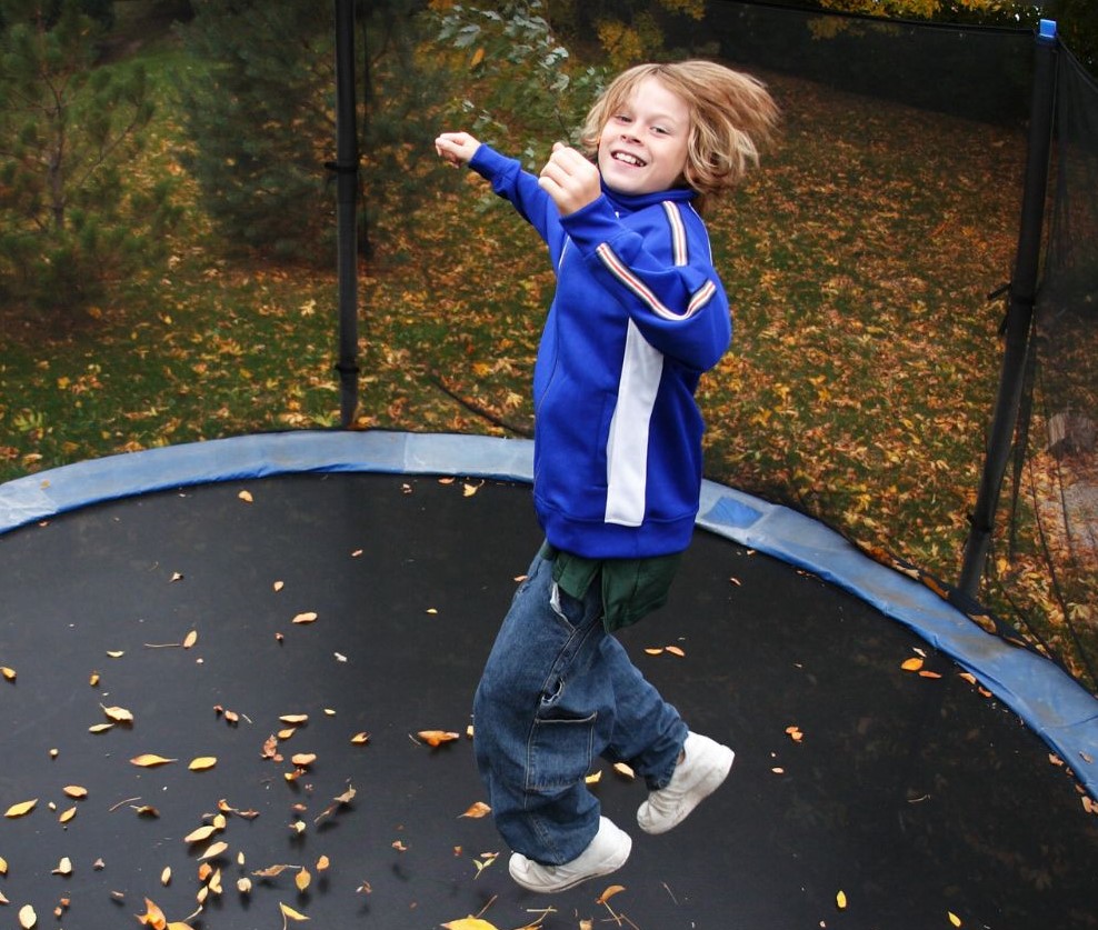Child on trampoline, Revamp Your Morning Routine with a Dash of Fun and the Power of When…Then