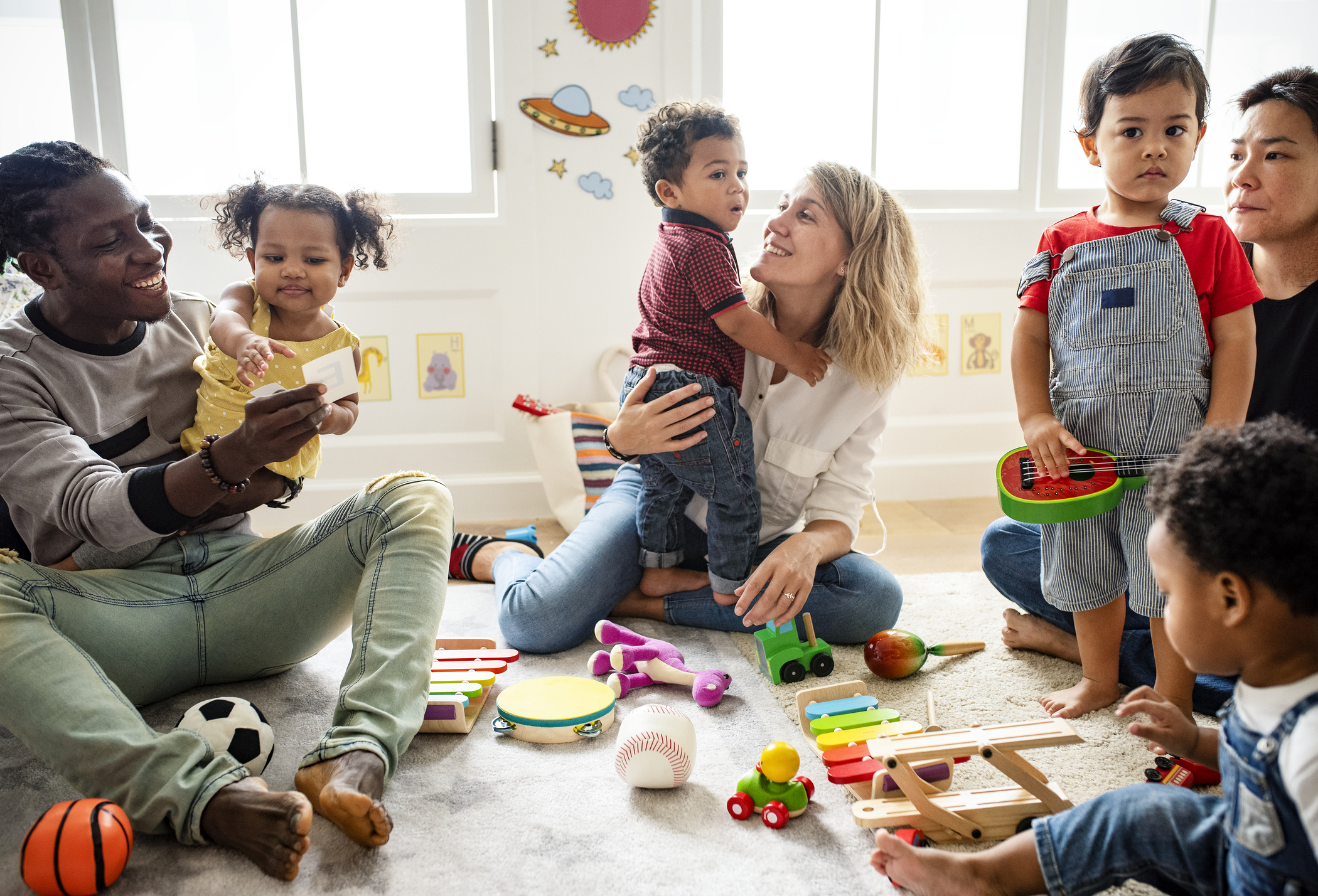 toddlers and parents