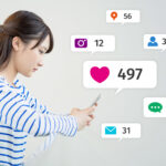 Social networking service concept. communication network.